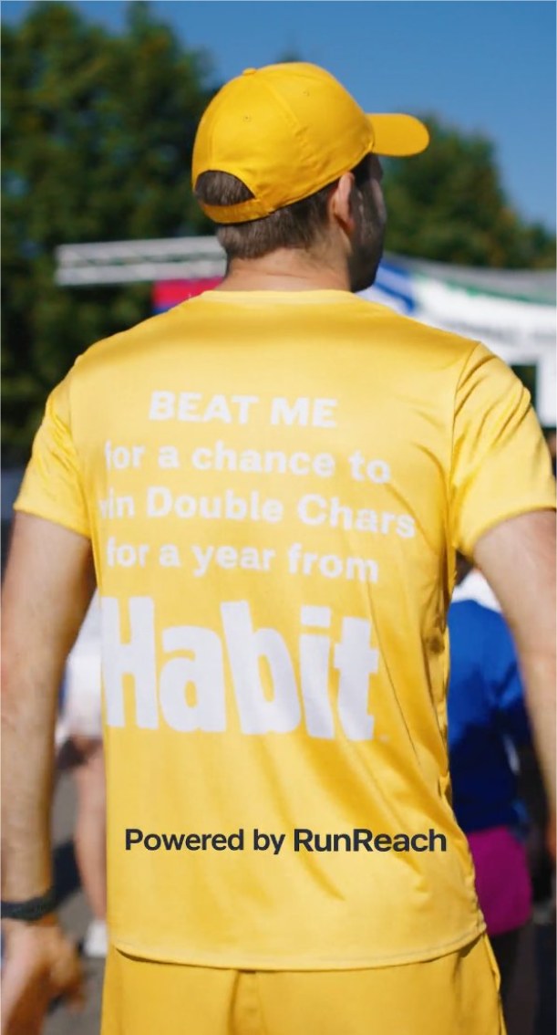 Back of yellow Beat Me shirt